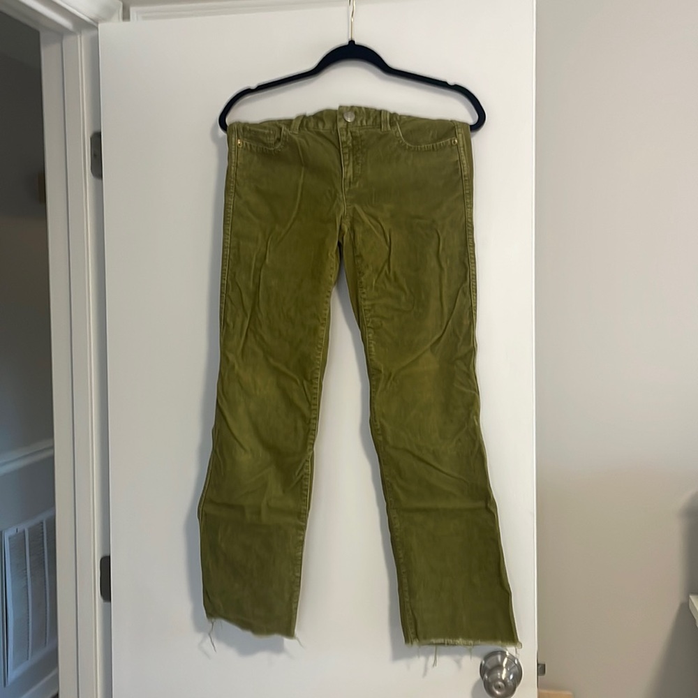 J. Crew low rise Corduroy pants.
